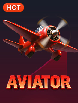 Aviator game cover with a red aeroplane